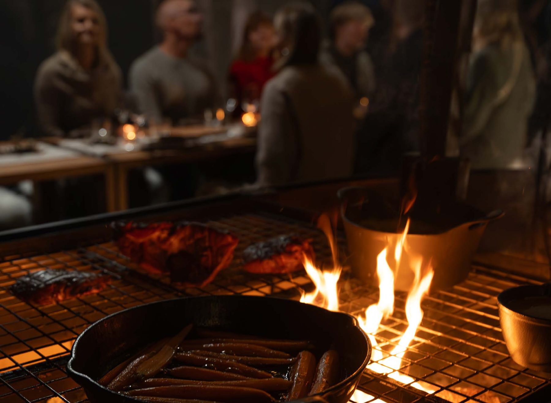 Open-fire dinner